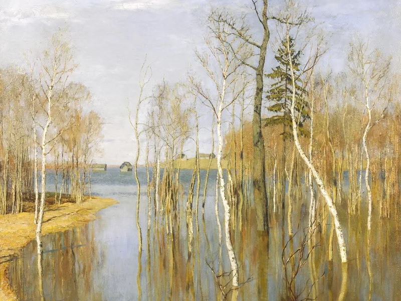 1860-Isaak Il'ič Levitan - Primavera. Acqua alta